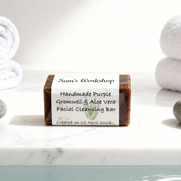 Handmade Purple Gromwell & Aloe Vera Facial Cleansing Bar