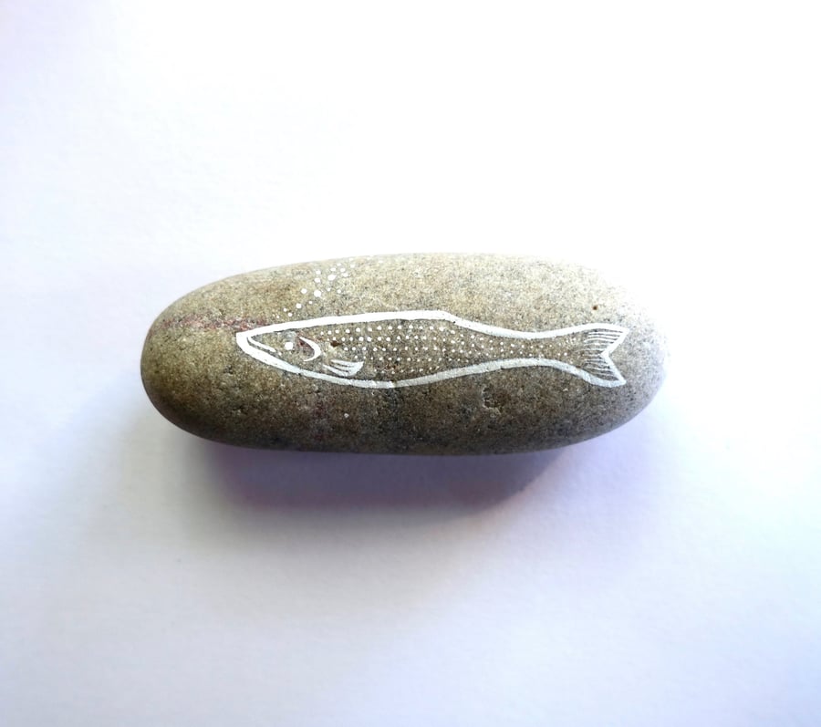 Painted Fish Stone - MADE TO ORDER