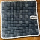 Denim woven potholder 