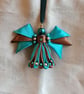 Ribbon Angel - Brown and Turquoise. - Image 1