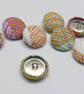 Sold - Pink Cotton Covered Buttons - Image 1