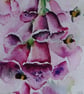 Foxgloves and a Bee watercolour painting tutorial 