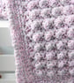 Crochet Baby Blanket, pink and grey baby girl gift for a shower or christening,  - Image 5