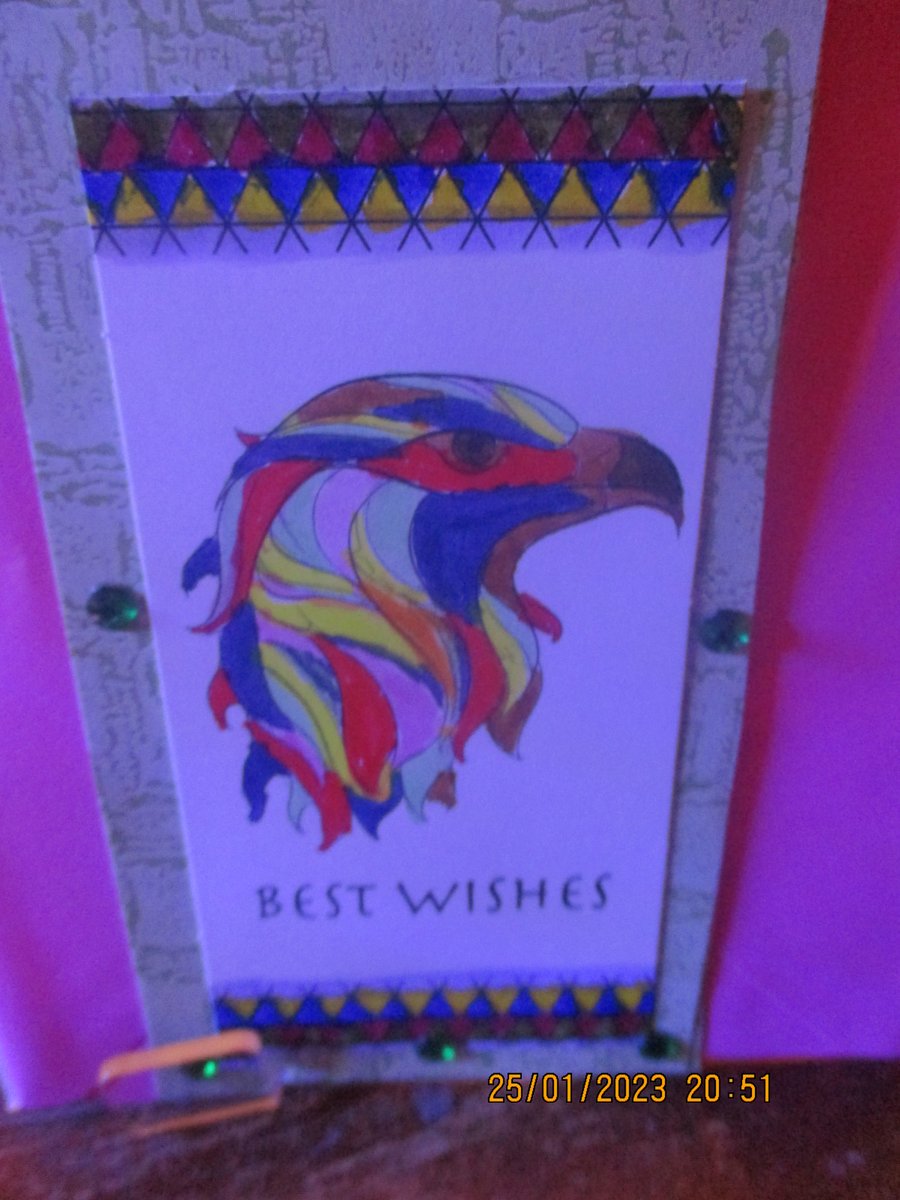 Best Wishes Bird's Head Small Card