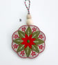 Folk Art Embroidered Christmas Decorations - Image 3