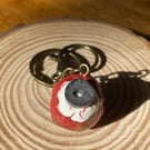 Halloween Meatball Eyeball Keyring