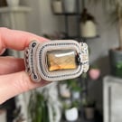 Handmade Soutache Bracelet – One of a Kind Statement Jewelry with Labradorite