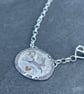 Silver Hare and Moonstone Necklace  - Image 4