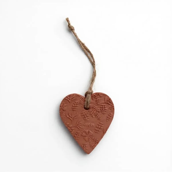 Lavender Heart Terracotta Hanging Aromatherapy Diffuser
