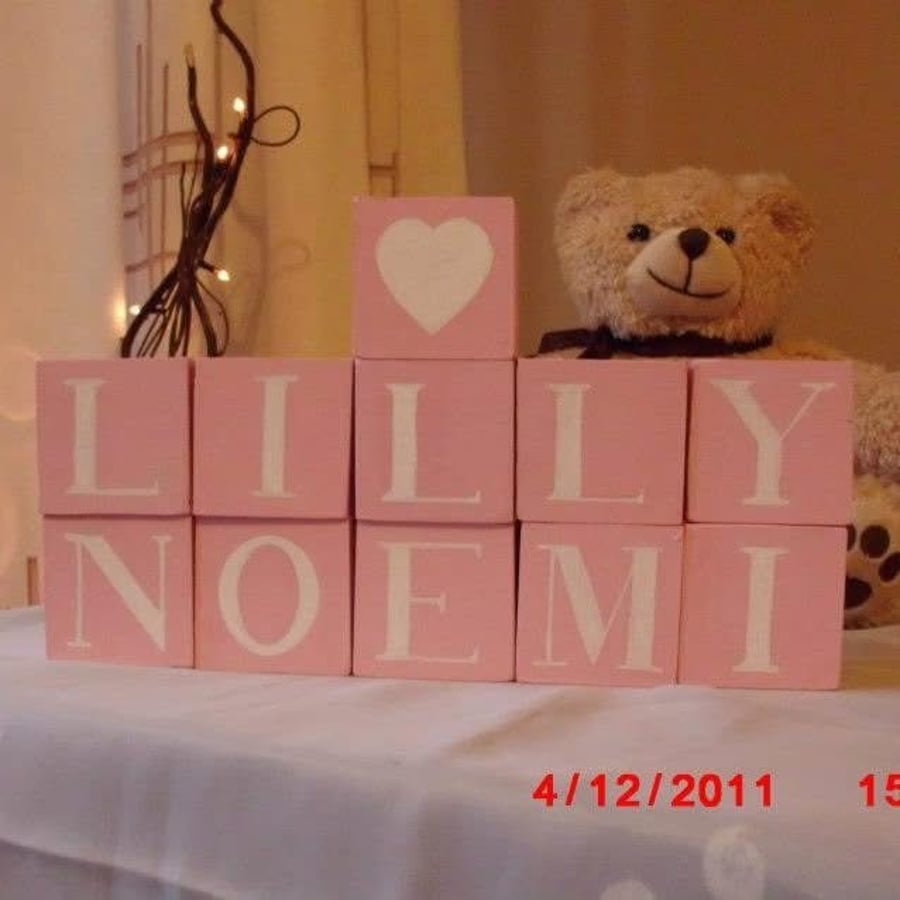 Personalised wooden block