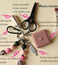 Needlework Accessory Key Fob with Scissors, Needle Case & Threader - Image 5
