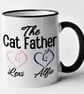 Personalised The CAT FATHER Mug - Fun Gift Present For cat owner - Image 1