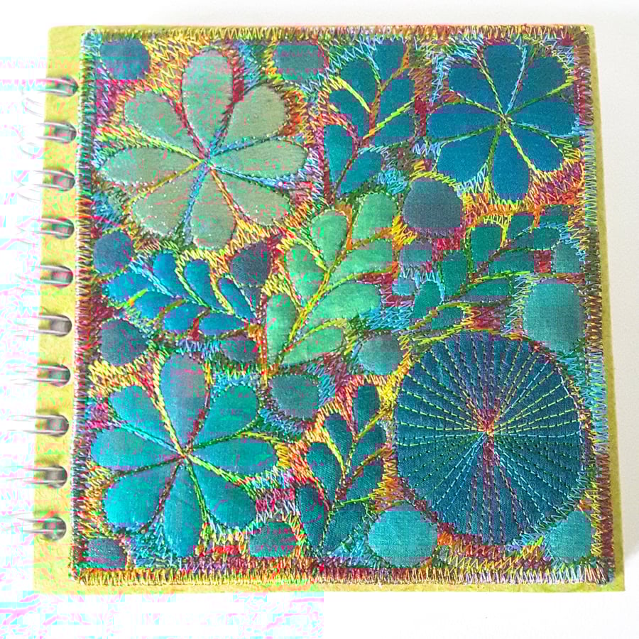 Square Sketchbook with Textile Cover 15cms 
