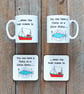Fishy on a Dishy Ceramic Mug, - Home decor, tableware, Interior design, coffee c - Image 4