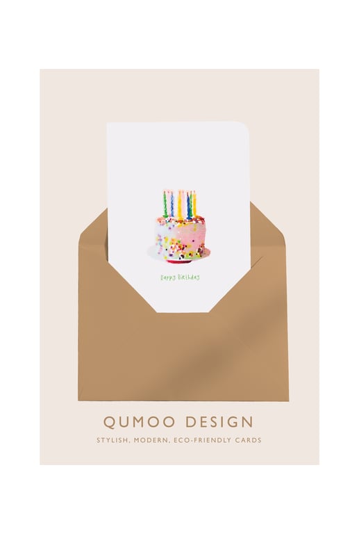  Birthday Cake Card (QM 303)