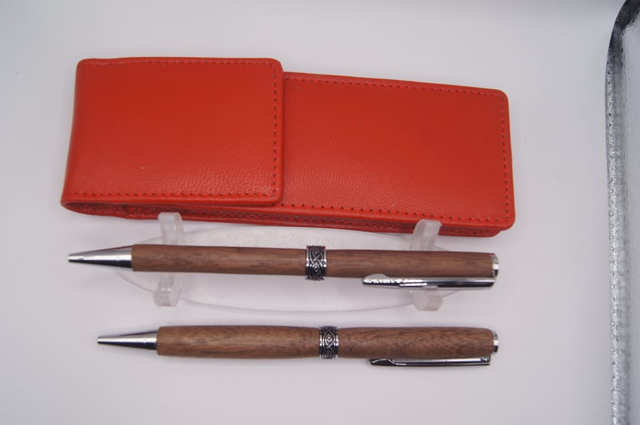 Hand turned rollerball and fountain pens