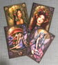 Art Nouveau Fairy Cards – Set of 4 or Single A5 Cards – Blank Inside – Envelopes