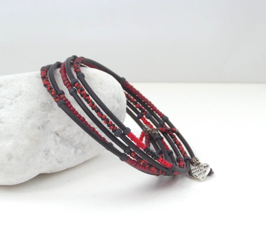 Black and Red Bangle