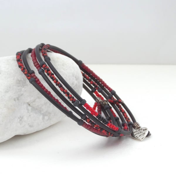 Black and Red Bangle