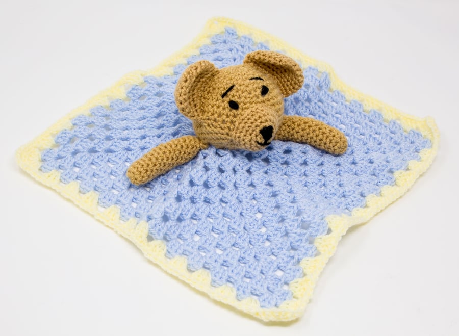 Crocheted Teddy Comforter