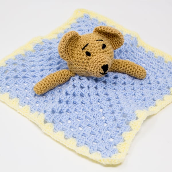 Crocheted Teddy Comforter