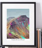 A3 Framed (choice of colours) Pen y Fan Art Print