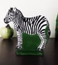 Zebra Ceramic Ornament - Handmade - Image 5
