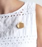 Wooden Bumble Bee Brooch