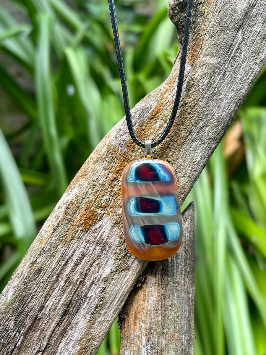 Image of Handmade Reactive Glass Pendant