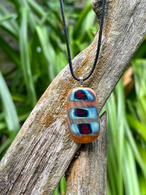 Handmade Reactive Glass Pendant
