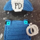 Crocheted Police Outfit 