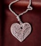 Silver Paisley Heart - Image 5