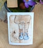 ' Blue shoes ' small print inspired by stepping into nature. Free UK postage  - Image 2