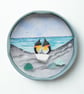 Handmade Sea Glass Penguin Fridge Magnet, Meaningful Coastal Keepsake Gift