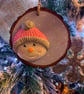 Handmade personalised Snowman Christmas Decoration - Image 9