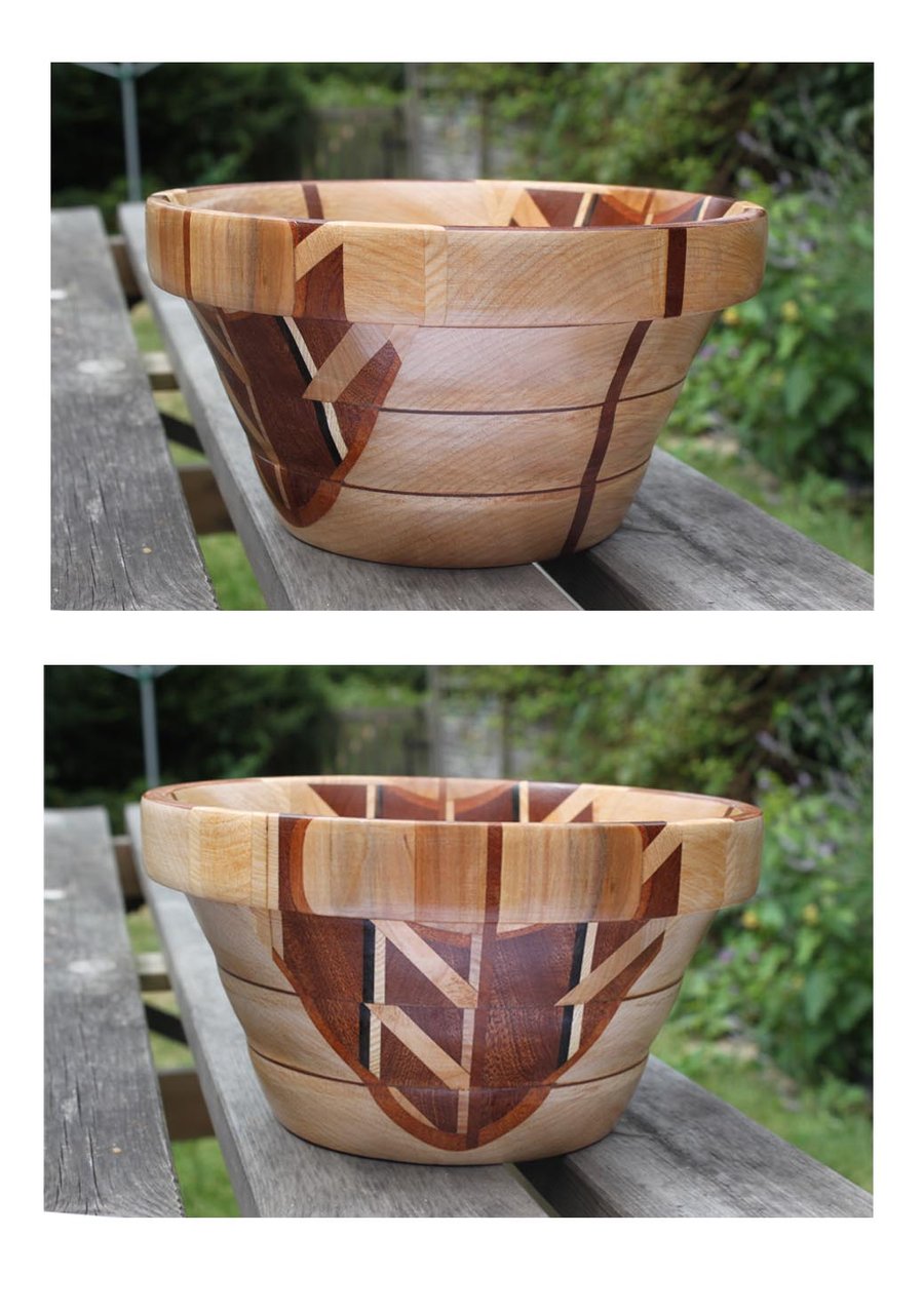 Wooden Bowl with lovely colours