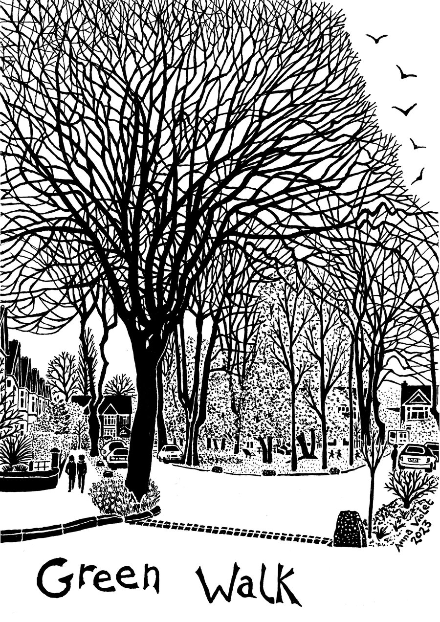 Green Walk trees, Whalley Range, Manchester