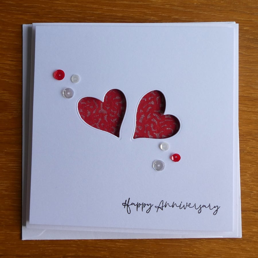 Heart Apertures Anniversary Card