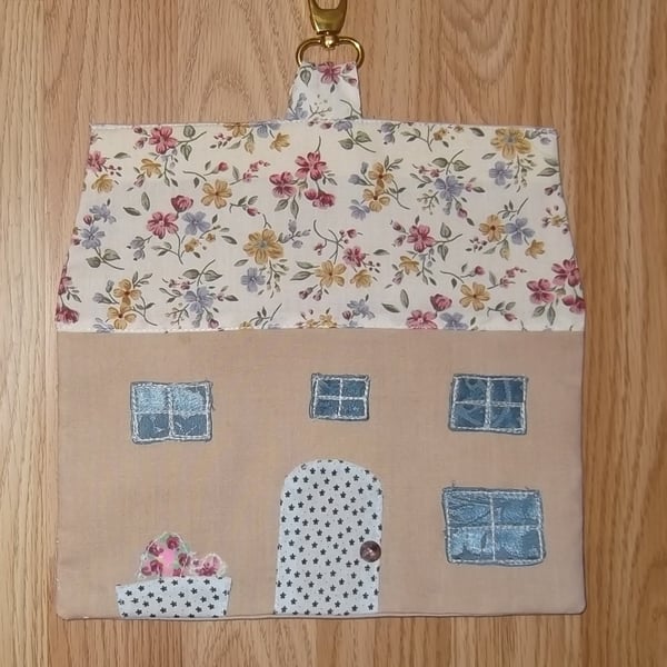 Cottage style Hanging Peg bag - General storage 100% Unique One off