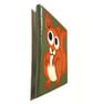 Red Squirrel Magnet - painted canvas magnet of cute British wildlife  - Image 4