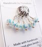 Lampwork Stitch Markers - Summer Blossoms - Image 2