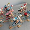 Miniature Cyclist Gift, personalised cycling model created to order