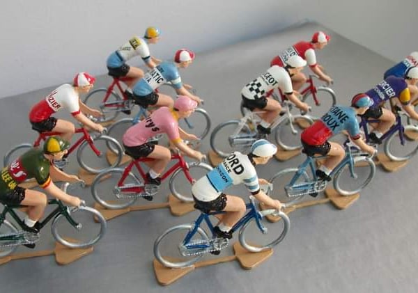 Miniature Cyclist Gift, personalised cycling model created to order