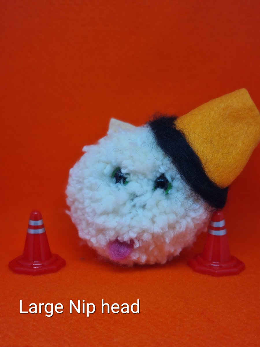 Nipfest - Large white Niphead cat pom pom