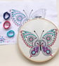 Embroidery Kit - Butterfly Embroidery Kit, Hand Embroidery Kit - Image 6
