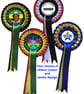 Personalised rosettes - 3 layers of ribbon -  that are ideal for all occasions