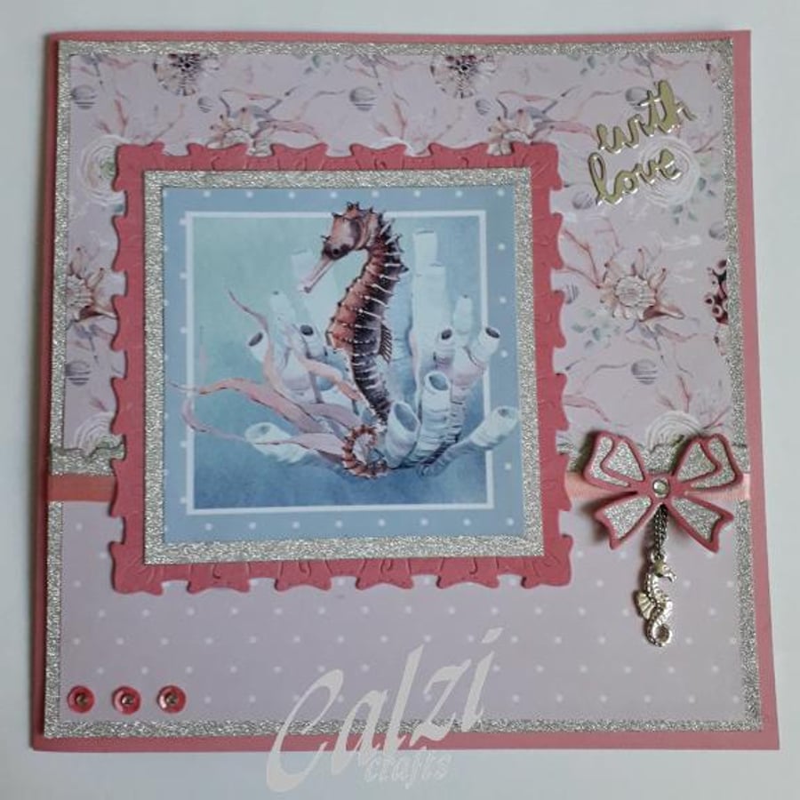 Seahorse Mothers Day Card