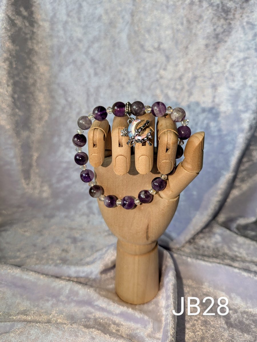 Dream amethyst crystal bracelet