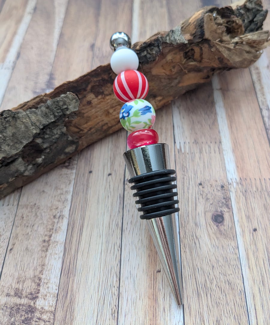 Fun quirky bottle stoppers, fun gift for wine lover