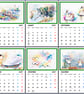 2027 Calendar Swans A4 Page Per Month  - Image 2
